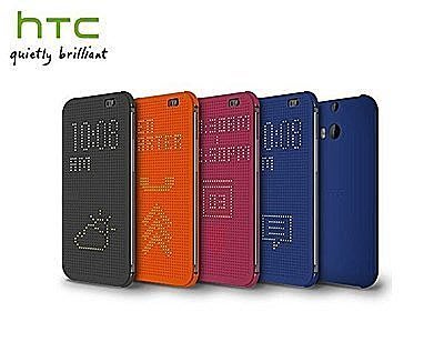 HTC One M8 原廠炫彩顯示 保護套 HC M100 ,Dot View Cover 炫彩顯示保護套 原廠皮套
