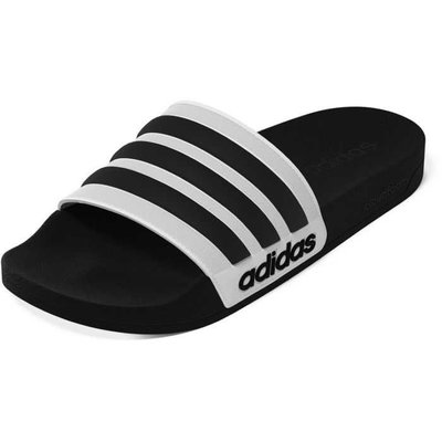 【adidas 愛迪達】ADILETTE SHOWER 男/女 運動拖鞋 黑/白 GZ9508 尺寸:UK5~12