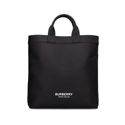 [全新真品代購-F/W23 新品!] BURBERRY LOGO 黑色 托特包 / 側背包