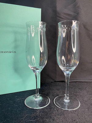 Tiffany & co.蒂芙尼水晶香檳杯 紅酒杯 郁金香杯