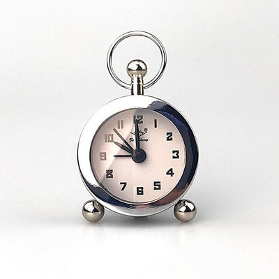 創意金屬材質小時鐘學生床頭迷你小鬧鐘攜帶方便可愛超小鬧鐘