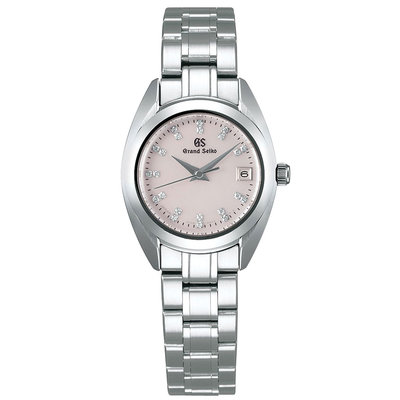 預購 GRAND SEIKO GS STGF277 精工錶 石英錶 藍寶石鏡面 26mm 粉紅面盤 鑽石面盤 鋼錶帶