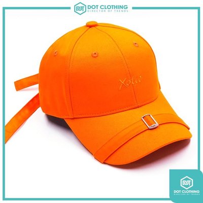 DOT聚點 XOTIC GEAR DOUBLE STRAP CAP 台灣自創品牌 復古 老帽 前扣環 刺繡 4色 橘色