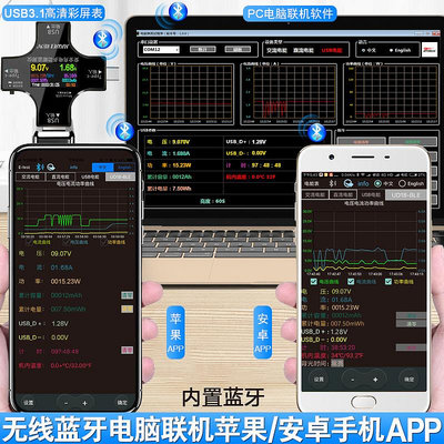 測試儀炬為Type-c pd手機充電器檢測儀直流數字電壓電流表功率計usb測試測試器