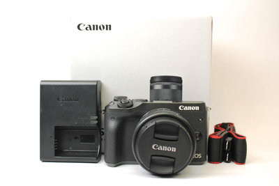 【台南橙市3C】Canon EOS M6 +15-45mm 單鏡組 黑  二手相機 微單眼 #83974