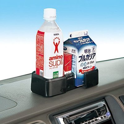 樂樂小舖-日本SEIWA W364 小物收納&amp;置式杯架 儀表板黏貼式收納置物盒
