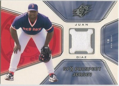 (T)Juan Diaz 2001 Upper Deck SPX Prospect Jersey RC 球衣新人卡
