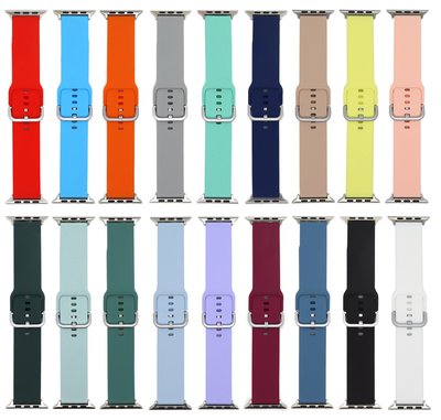 iwatch1/2/3/4/5/6通用硅膠錶帶 蘋果SE錶帶 蘋果40mm 44mm運動手錶錶帶apple watch
