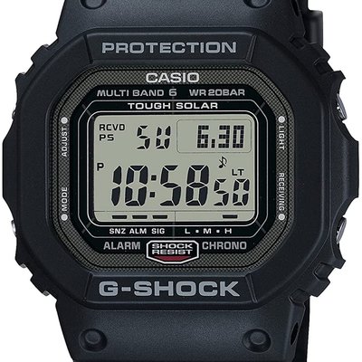 日本正版CASIO 卡西歐G-Shock GW-5000U-1JF 男錶手錶電波錶太陽能充電