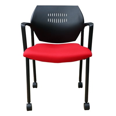 💓好市多代購💓 Musical Chairs Impressa輪型扶手訪客椅紅色椅面 X2入 留言-450元
