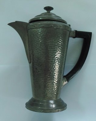 古董錫咖啡壺，英國製老錫咖啡壺。