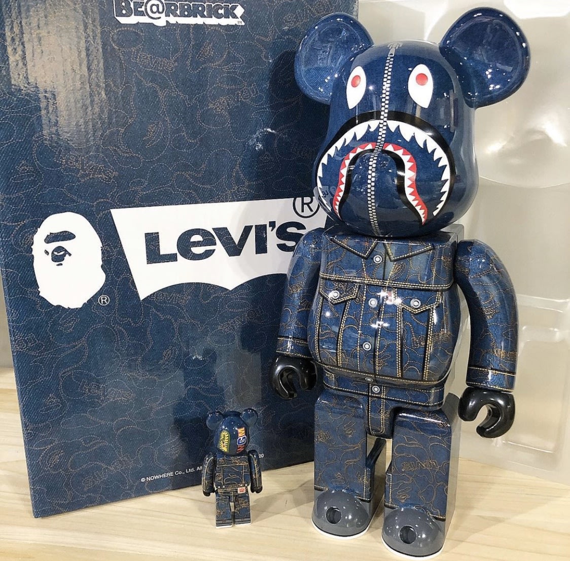 《潮流本舖》現貨秒發BAPE X LEVI'S X Be@rbrick LEVIS 庫柏力克