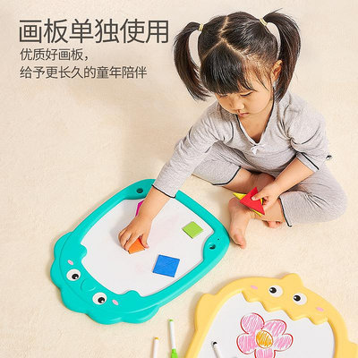 兒童畫板支架式小黑板家用磁性涂鴉板繪畫版多功能玩具寶寶寫字板