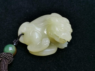 收藏級，極品壽山芙蓉石獅子戲珠，少見的極品老性壽山芙蓉石，石7398