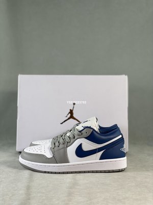 Nike Wmns Air Jordan 1 Low Grey and Blue 灰藍 男女鞋 DC0774-042