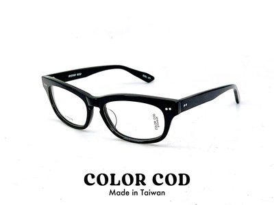 【本閣】Color Cod C7210 台灣品牌光學眼鏡 手工造型黑色粗方框 金子眼鏡 泰八郎 effector 與市風