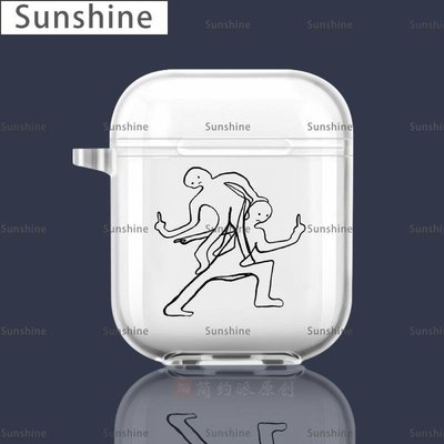 [Sunshine]國際友好手勢airpods1/2代保護套適用蘋果pro3代創意耳機殼個性軟