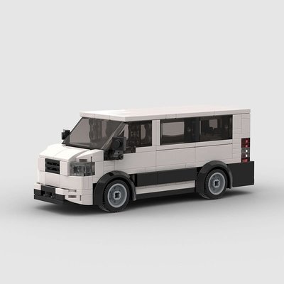 特賣-樂高城市系列福特運輸客車模型益智拼裝MOC積木