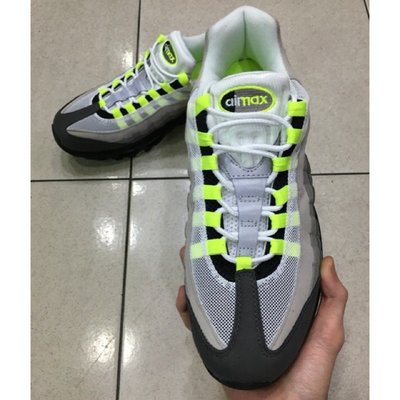 Nike Air Max 95 OG NEON  灰 銀光綠 3M 男 554970-071 休閒 潮流 慢跑鞋