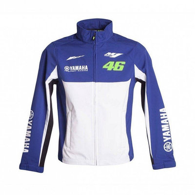 【現貨】Yamaha雅馬哈MotoGP VR46 摩托車騎行賽車服風衣印花休閒外套 立領修身衛衣拉鏈夾克休閒外套連