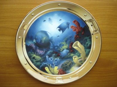 [美]英國百年名瓷大廠Royal Doulton約1990年代骨瓷裝飾盤Treasures of the Sea