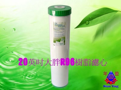 【年盈淨水】20吋大胖樹脂濾心，採美國Flotrol材料通過NSF認證（台灣製造） 《去除水中碳酸鈣》