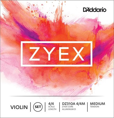 小叮噹的店 -小提琴弦 (4/4 整套) 美國 D'Addario Zyex DZ310A 中張力 鋁D弦