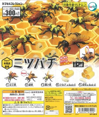 【扭蛋屋】Hani2-蜜蜂模型與巢穴《全5款》