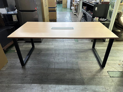吉田二手傢俱❤6尺木紋會議桌 工作桌 書桌 辦公桌 工作台 電腦桌