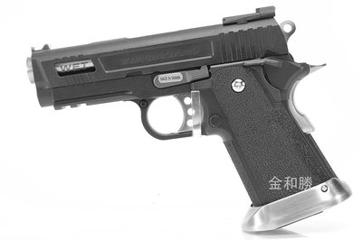JHS（（金和勝 生存遊戲專賣））黑色 WET 原力 HI-CAPA 3.8吋瓦斯手槍 4668
