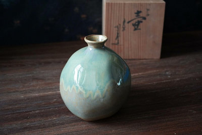 日本回流花瓶九谷燒花瓶粗陶花瓶花入花生