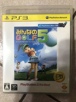 超低價拚了土城可面交現貨PS3現貨中 PS3 MOVE 全民高爾夫 5 Everybody's Golf 5 日文