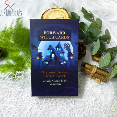 滿額包郵 witch tarot cards 女-巫神諭卡 英文游戲紙牌天地盒7*12CM-小琳商店
