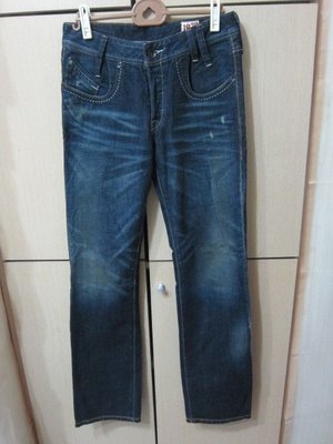 衣市藍~LEVI'S 排釦直筒牛仔褲 (W30~L34~170/76A~) (200510)
