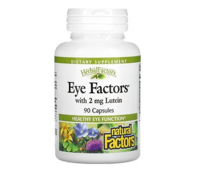 美品專營店  現貨  Natural Factors   Eye Factors 含 2mg葉 黃素 90粒