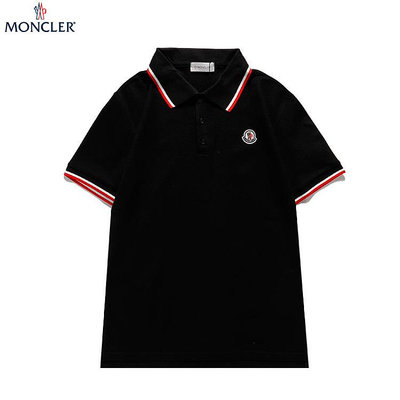 Moncler 21SS 條紋邊飾LOGO徽標 男女短袖POLO衫