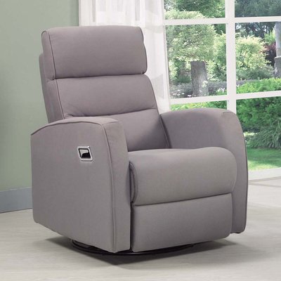 【在地人傢俱】23 吉祥購N-莫比爾灰色科技布單人沙發/躺椅~可旋轉可搖 JX444-4