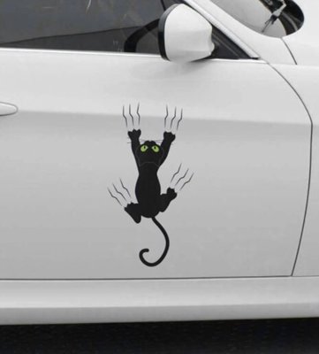 沛恩精品 3D小貓貼紙 汽車貼紙 適用 TOYOTA RAV4 COROLLA CROSS ALITS VIOS