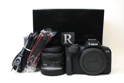 【高雄青蘋果3C】Canon EOS R50 + RF-S 18-45mm F4.5-6.3 IS STM 保固2025-9 公司貨 二手相機 #89531