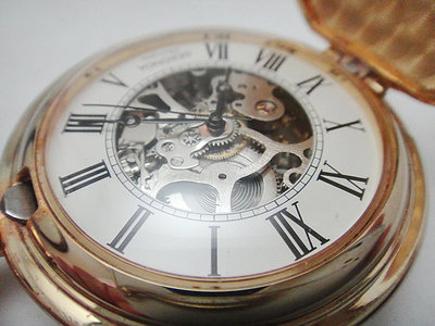 【timekeeper】 1980年代蘇聯製Sekonda 17石機械式鍍金獵人懷錶(免運)
