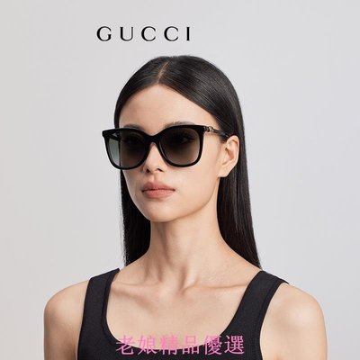 GUCCI【可刷卡分期】古馳-GG1071S-琥珀色 太陽眼鏡 雙G太陽眼鏡 GUCCI眼鏡 大方框太陽眼鏡 雙G眼鏡