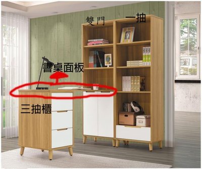 【DH】商品貨號A796-2商品名稱《特詩肯》烤白雙色4.3尺書桌面板(圖一劃紅線面板.不含其它)台灣製