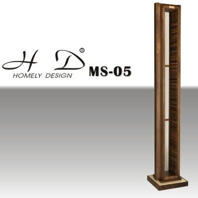 【力笙音響】義大利H.D Homely Design MS-05 胡桃木MS-05 96片CD收藏架