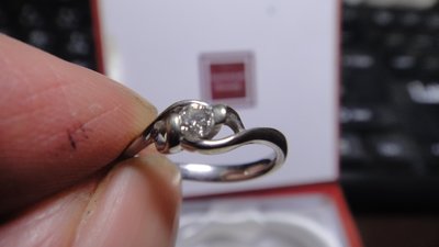 H&amp;A鑽石戒指 1.82g 鑽石約0.1ct 二手鑽戒 K金戒 K金戒子 K金戒指 鑽石戒指 回收K金 流當 寄賣 k金