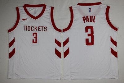 NBA2018全明星賽球衣 火箭隊3號球衣保羅Chris Paul 白色款