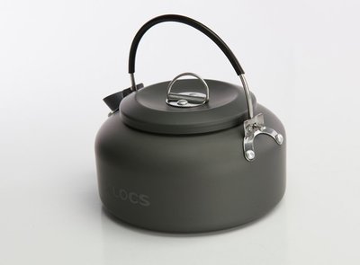 Alocs愛路客戶外咖啡壺1.4L茶壺便攜式燒水壺戶外水壺 鋁合金燒水壺1.4公升 鋁茶壺 登山露營用
