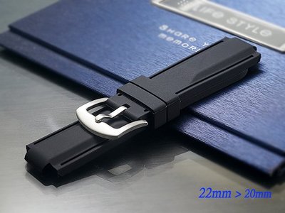 【時間探索】全新 TUDOR 帝陀 Pelagos 專屬代用高級矽膠錶帶( 22mm )