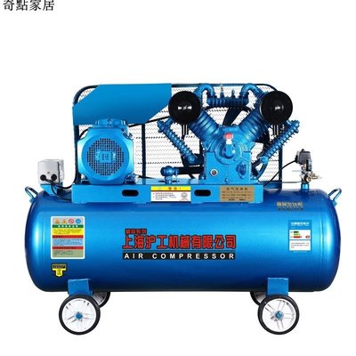 現貨-打氣泵空壓機工業級380v噴漆專用大型7.5kw三相電汽修空氣壓縮機-簡約