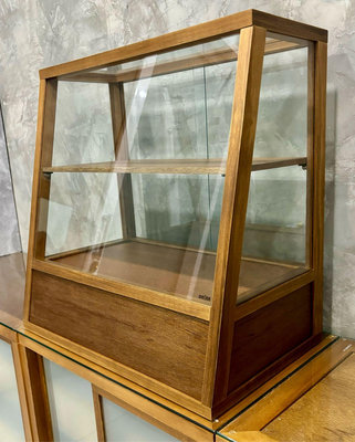 玻藝木業/懷舊復古 蛋糕 甜點 市集 斜面玻璃展示櫃
