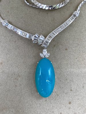 瑪亞珠寶-31.96克拉台灣藍寶套鍊